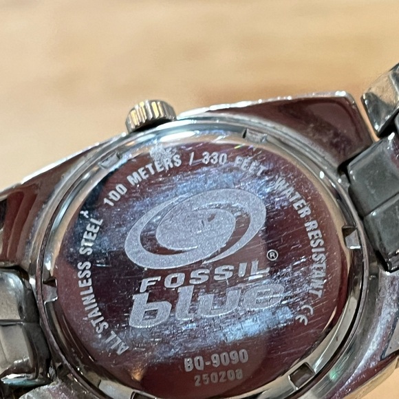 Men's Fossil Watch. Multi function face. BQ-9090, 250103. Working Watch rare - Picture 3 of 4